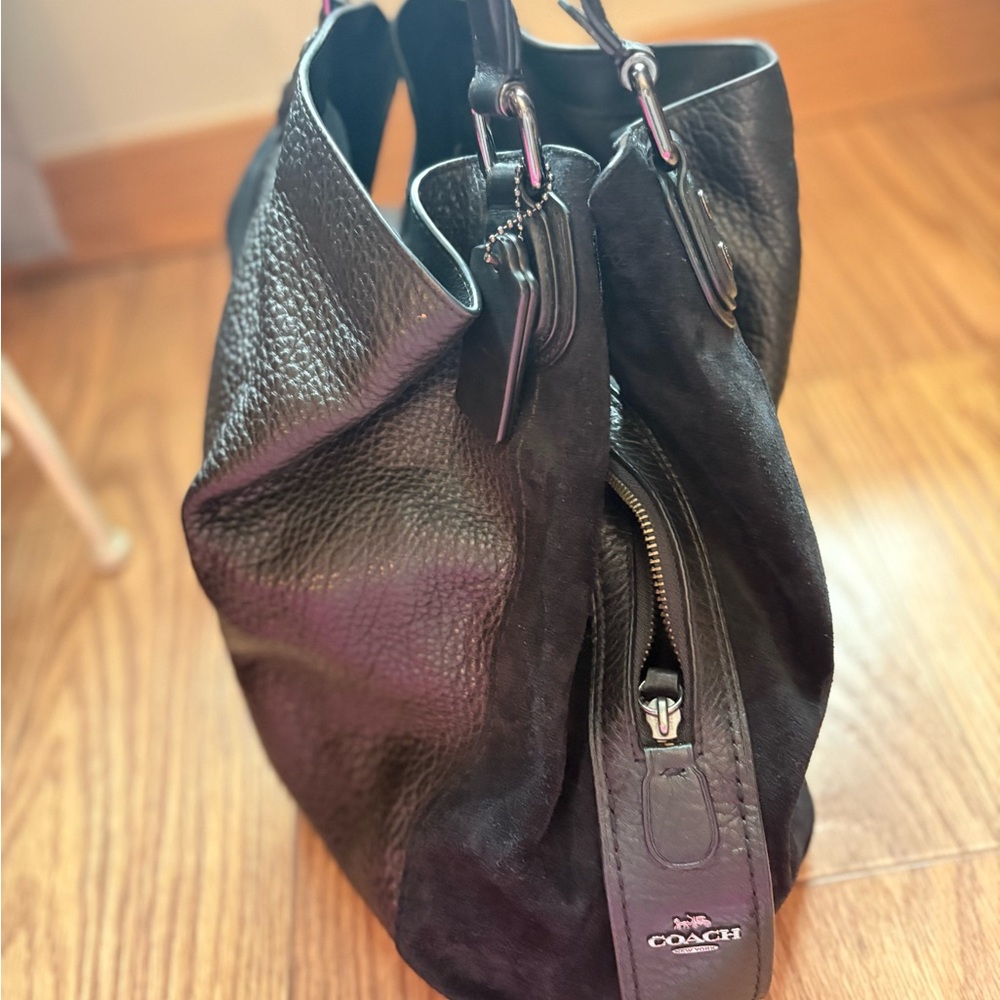 Coach Black Leather Handbag - Picture 2 of 3